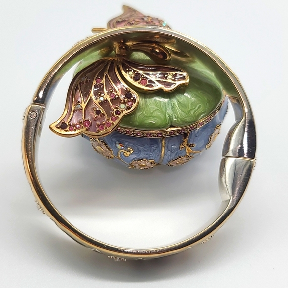 Brighton CAPPELLA Art Deco Bangle w Hinged Magnetic Closure! - Picture 10 of 14